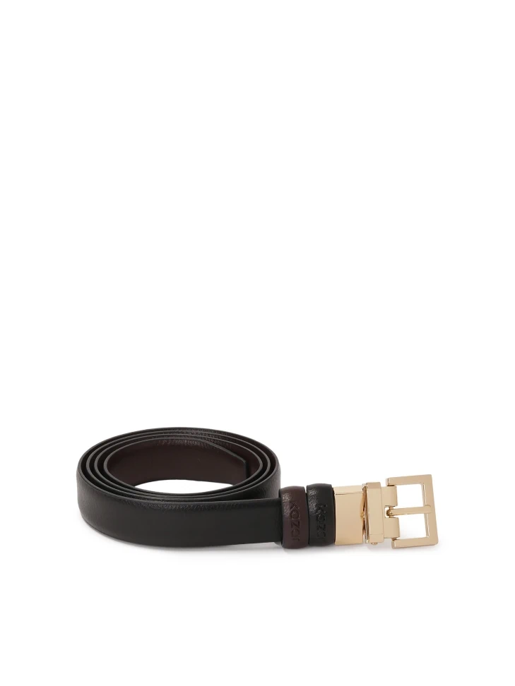 Kazar Narrow Double-sided Leather Belt