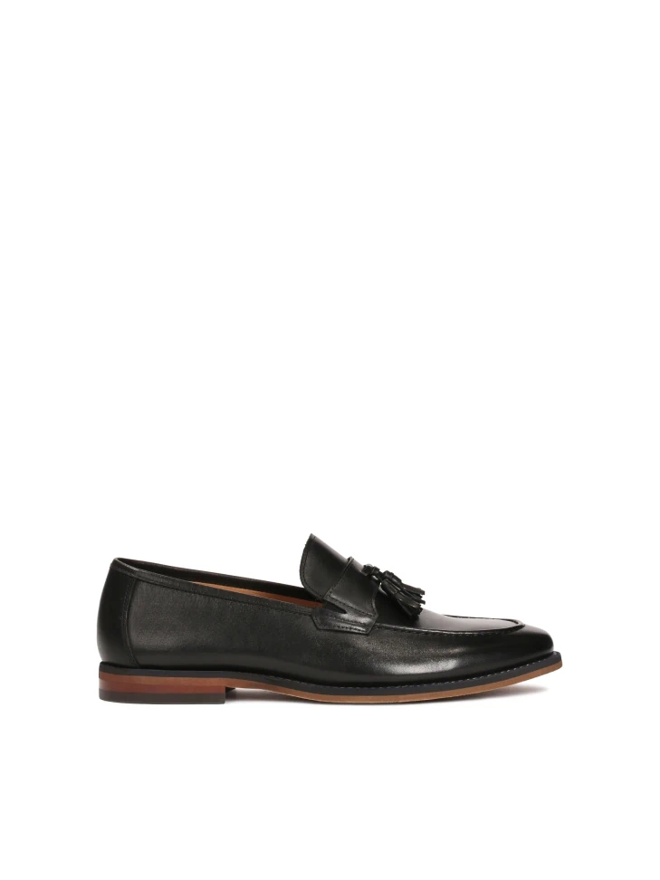 Kazar Natural Leather Loafers With Tassels
