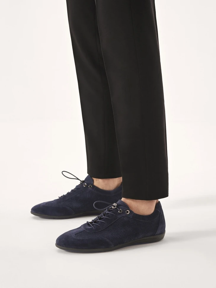 Kazar Navy Blue Airy Suede Shoes