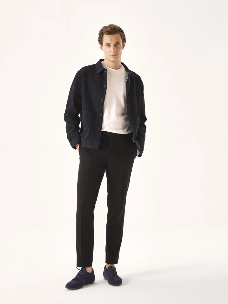 Kazar Navy Blue Airy Suede Shoes