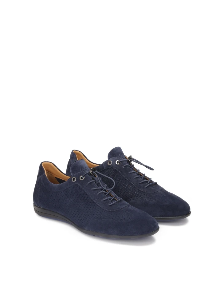 Kazar Navy Blue Airy Suede Shoes