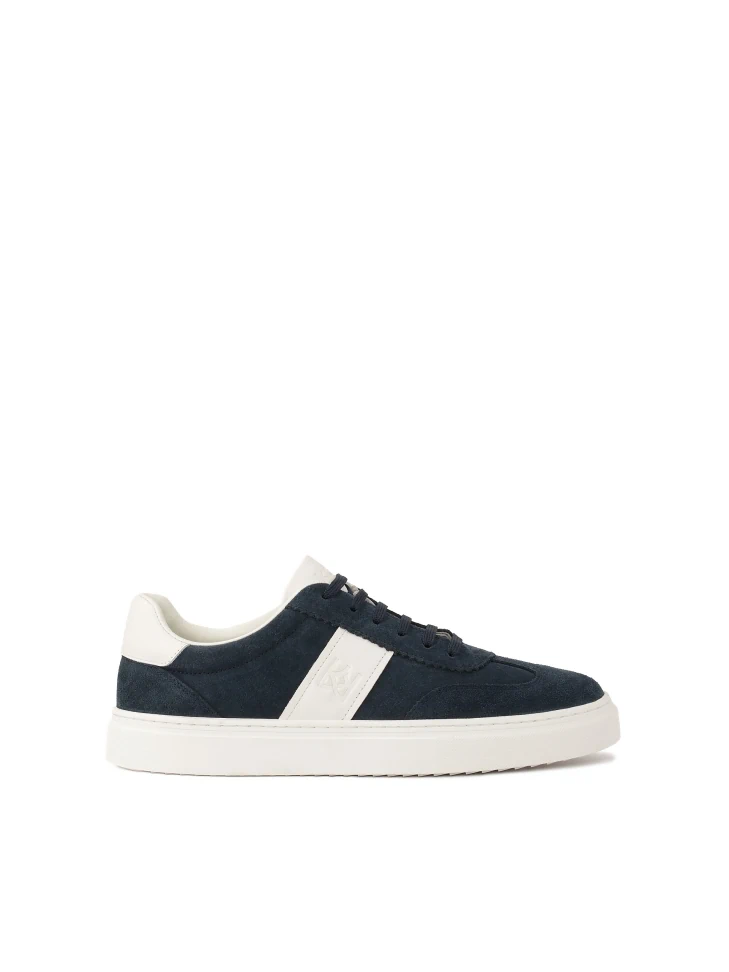 kazar Navy blue and white suede sneakers