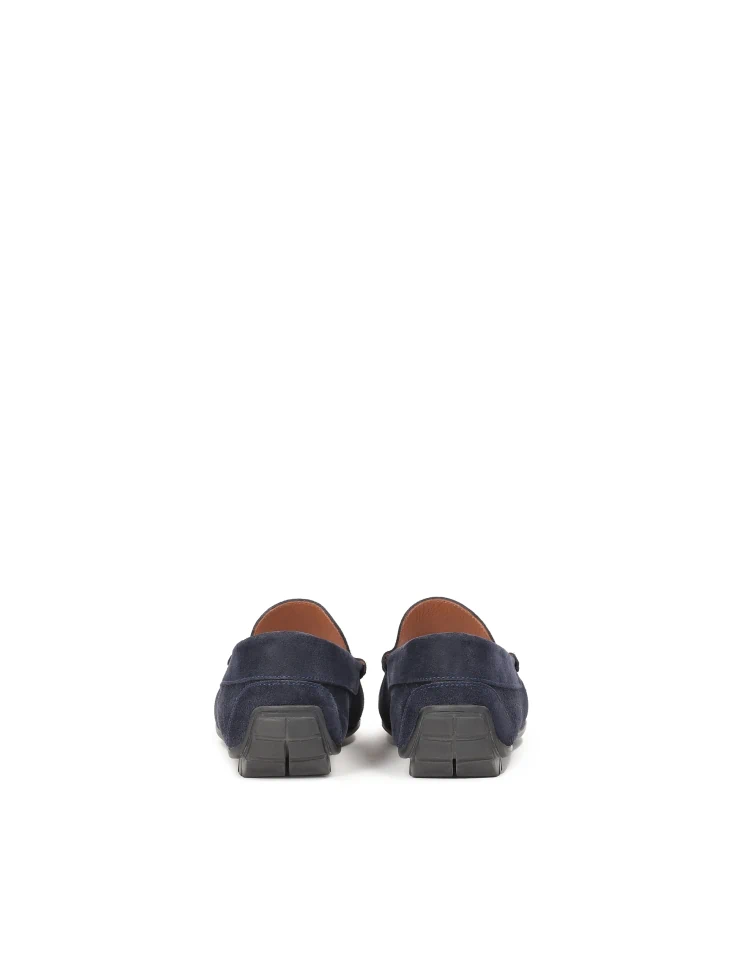 Kazar Navy Blue Driving Moccasins In Navy Blue