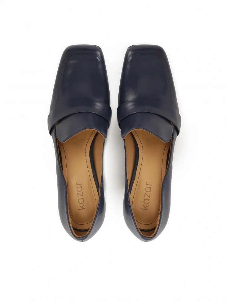 Kazar Navy Blue High-top Pumps