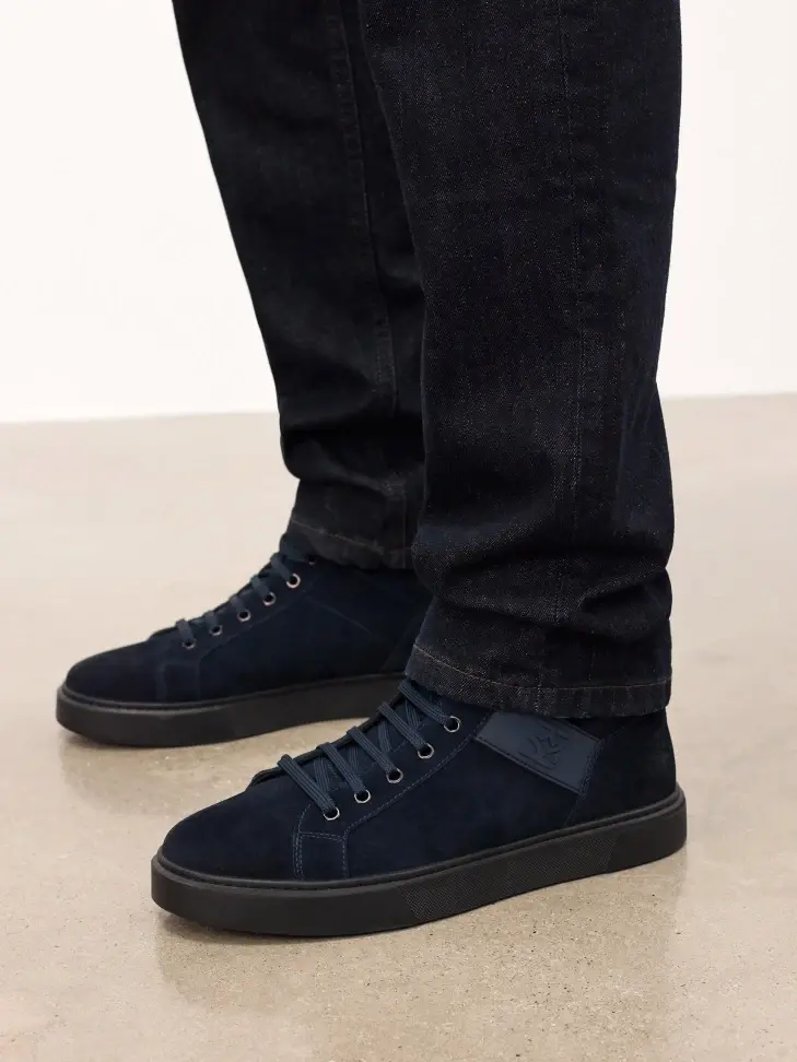 Kazar Navy Blue High Top Sneakers