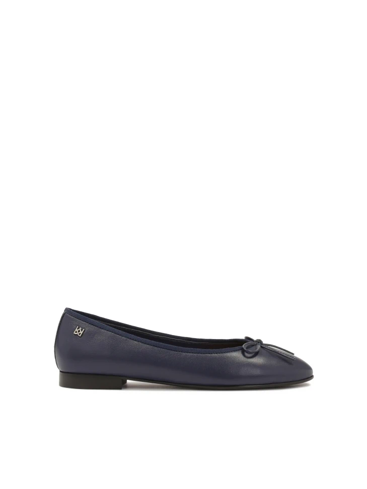 kazar Navy blue natural leather ballerinas
