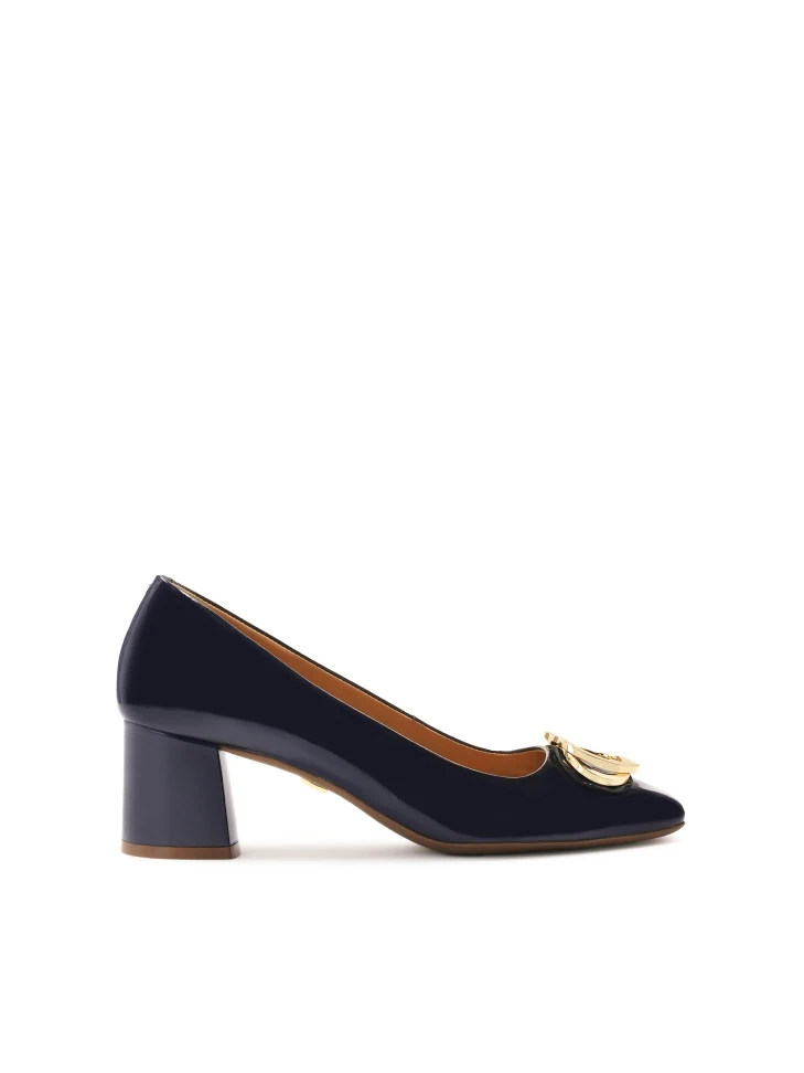 kazar Navy blue patent leather pumps