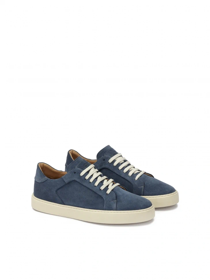 Kazar Navy Blue Sneakers On A White Sole
