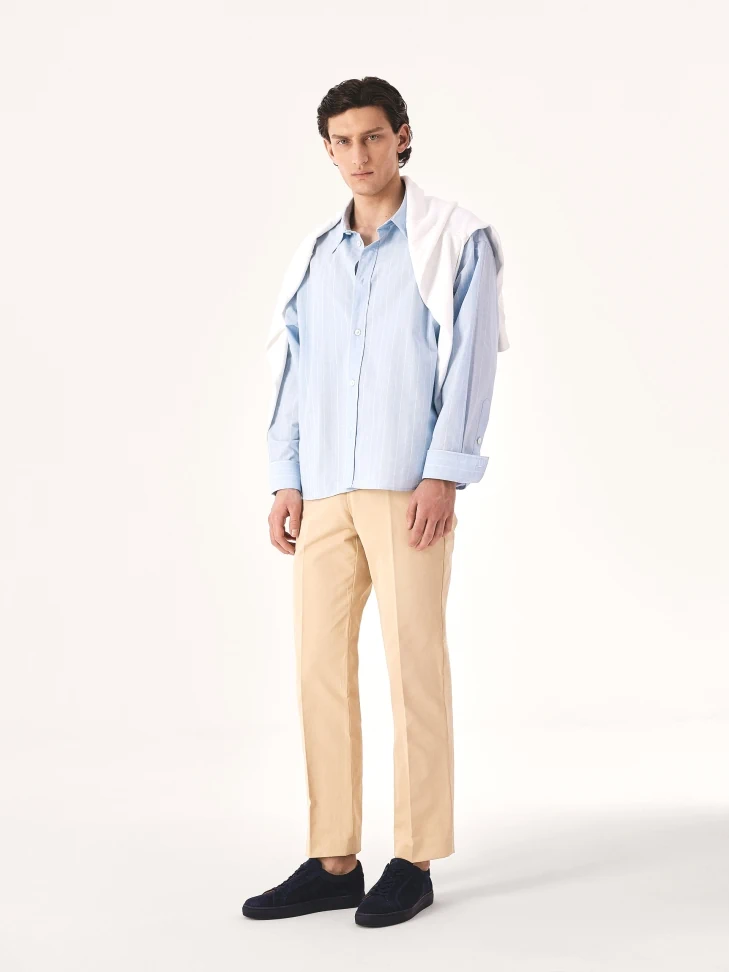 Kazar Navy Blue Sneakers With Lace-up Upper