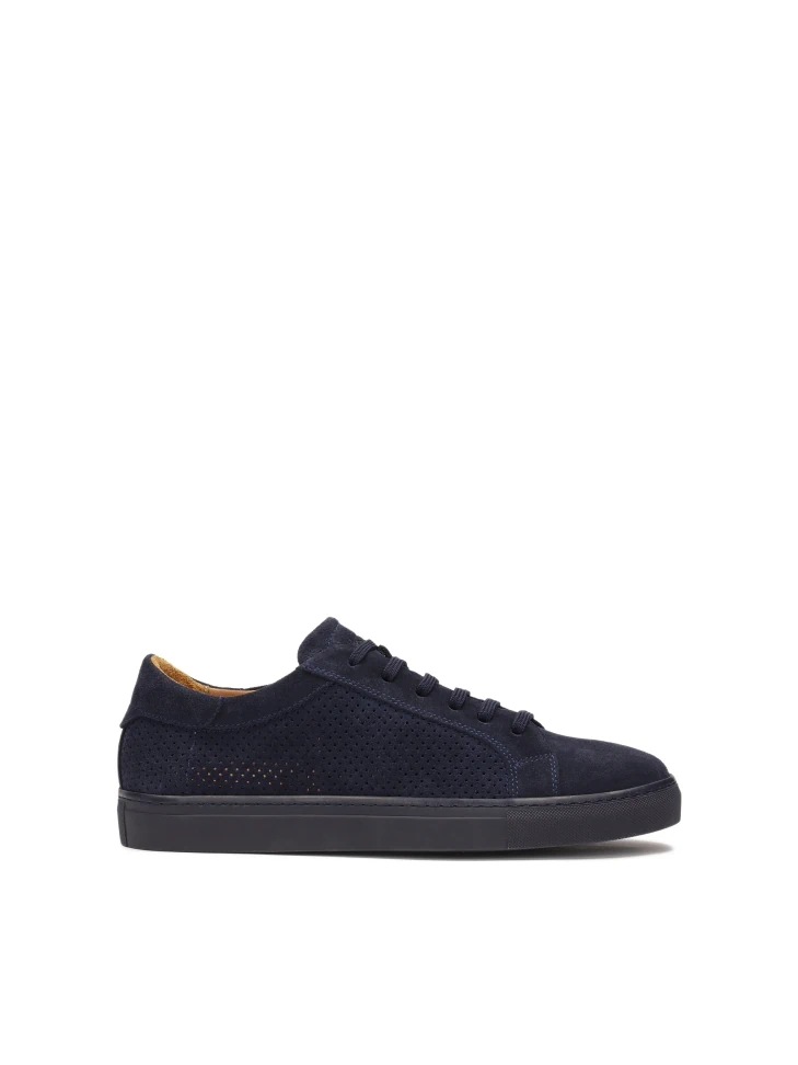 kazar Navy blue sneakers with lace-up upper