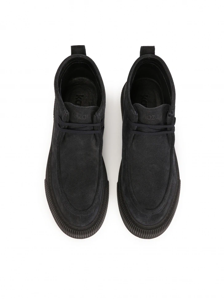 Kazar Navy Blue Sneakers With Short Lacing