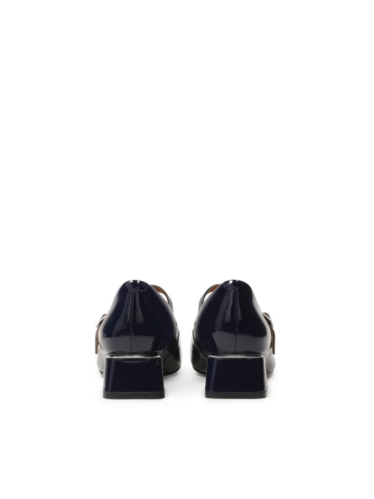 Kazar Navy Blue Strappy Pumps