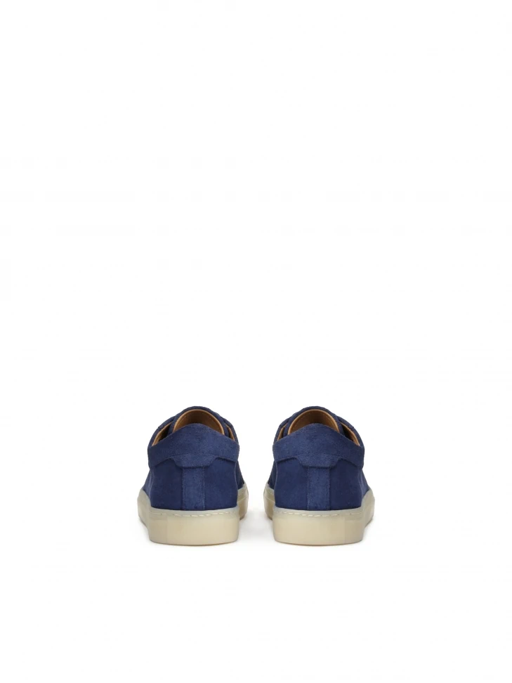 Kazar Navy Blue Suede Leather Sneakers