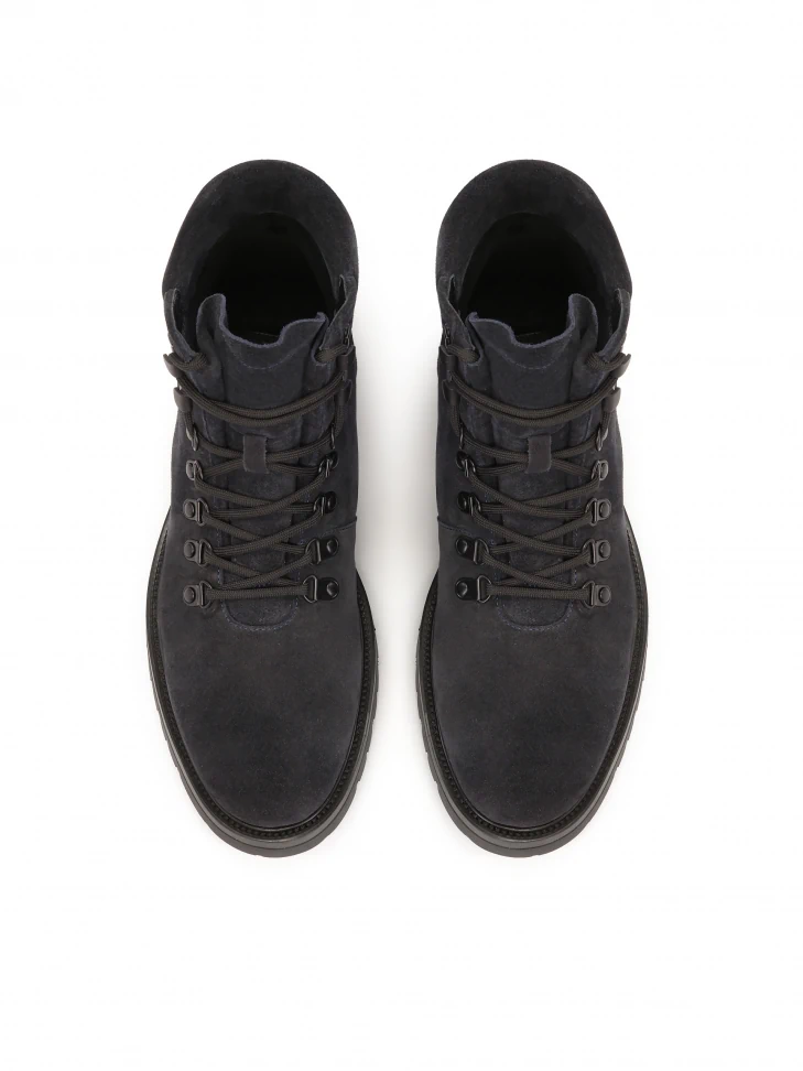 Kazar Navy Blue Suede Men's Boots