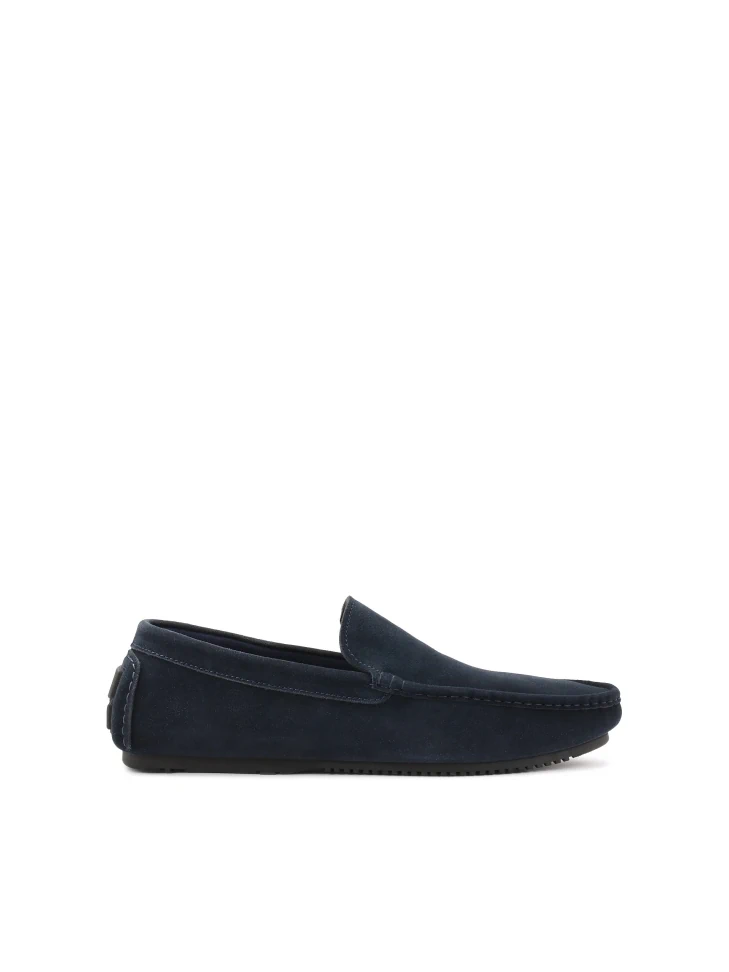 kazar Navy blue suede moccasins