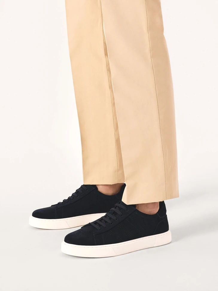 Kazar Navy Blue Suede Sneakers