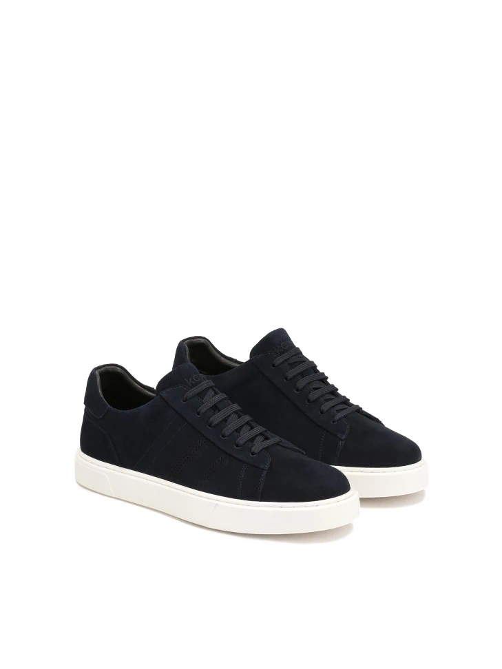 Kazar Navy Blue Suede Sneakers