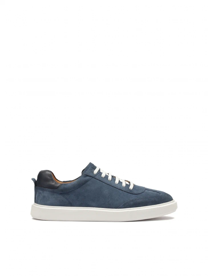 kazar Navy blue suede sneakers with white sole