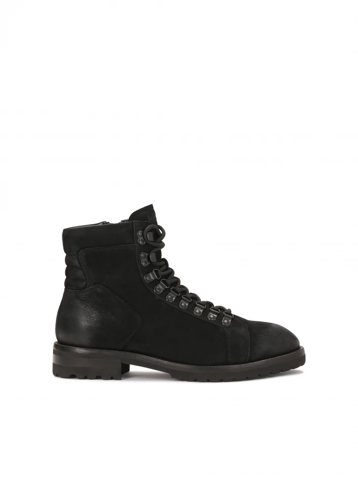 kazar Nubuck black men's boots