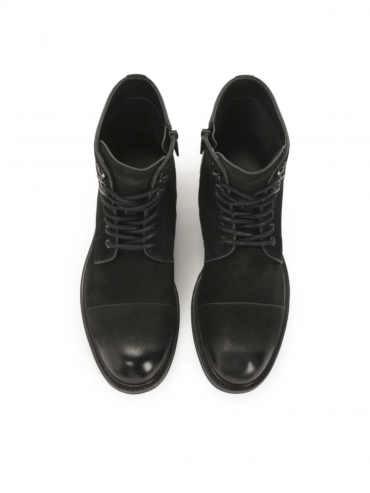 Kazar Nubuck Boots With Tied Upper