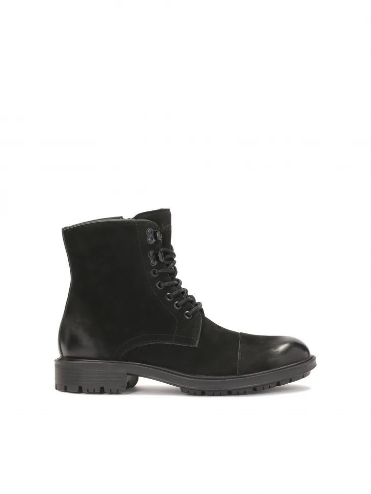 kazar Nubuck boots with tied upper