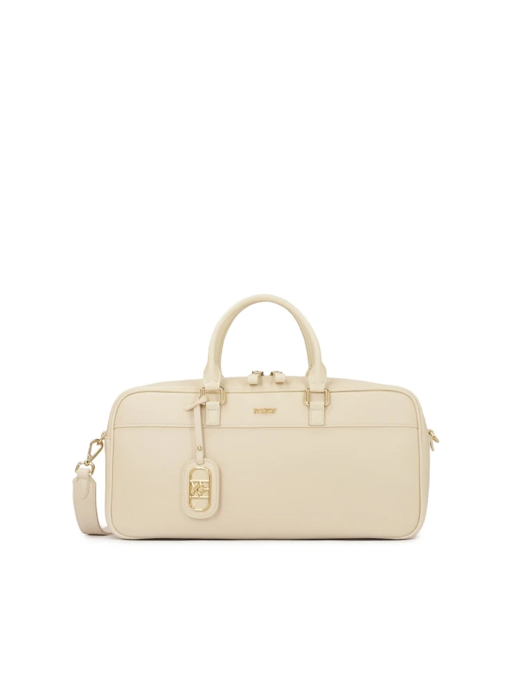 kazar Oblong cream handbag with two straps