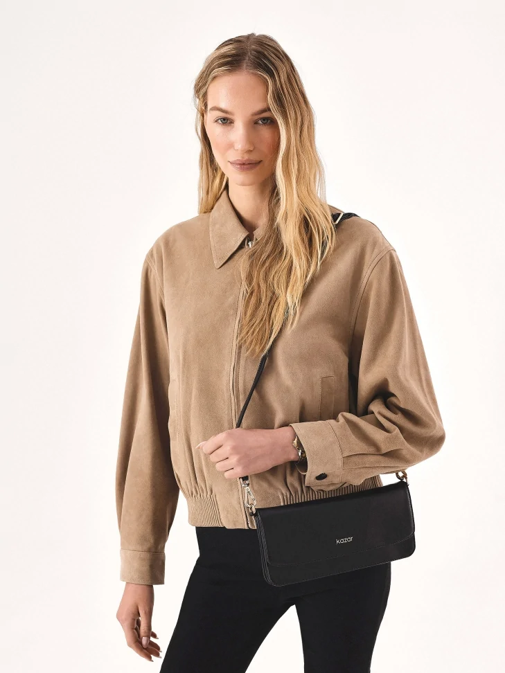 Kazar Oblong Flat Handbag With Flap