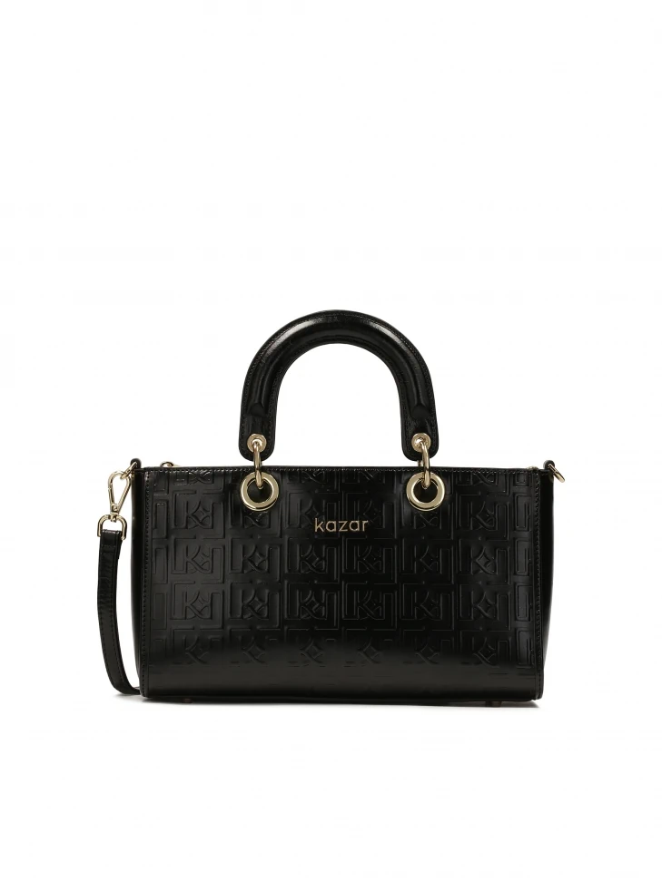 kazar Oblong rigid bag with embossed design