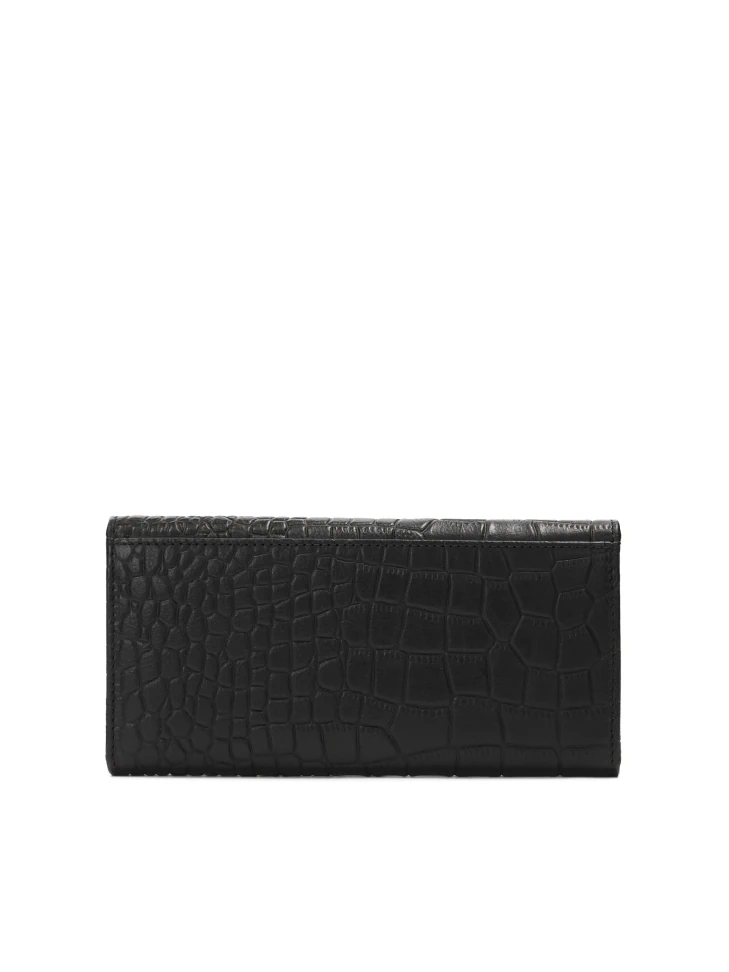 Kazar Oblong Wallet With Embossed Pattern