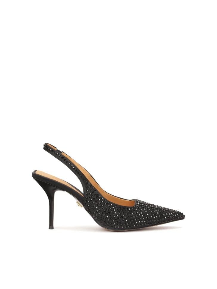 kazar Open heel pumps with a square tip