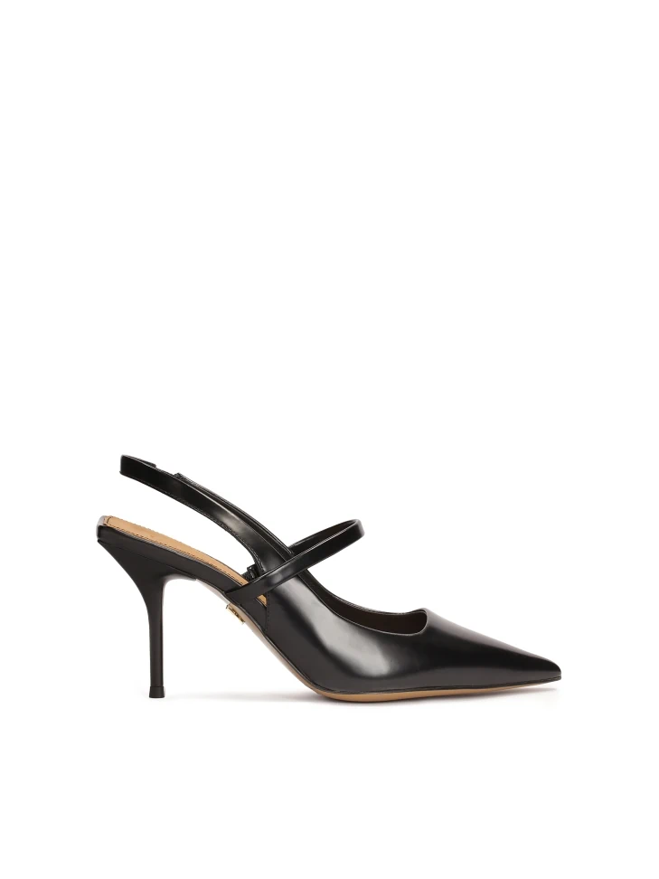 kazar Open-toe square heel pumps