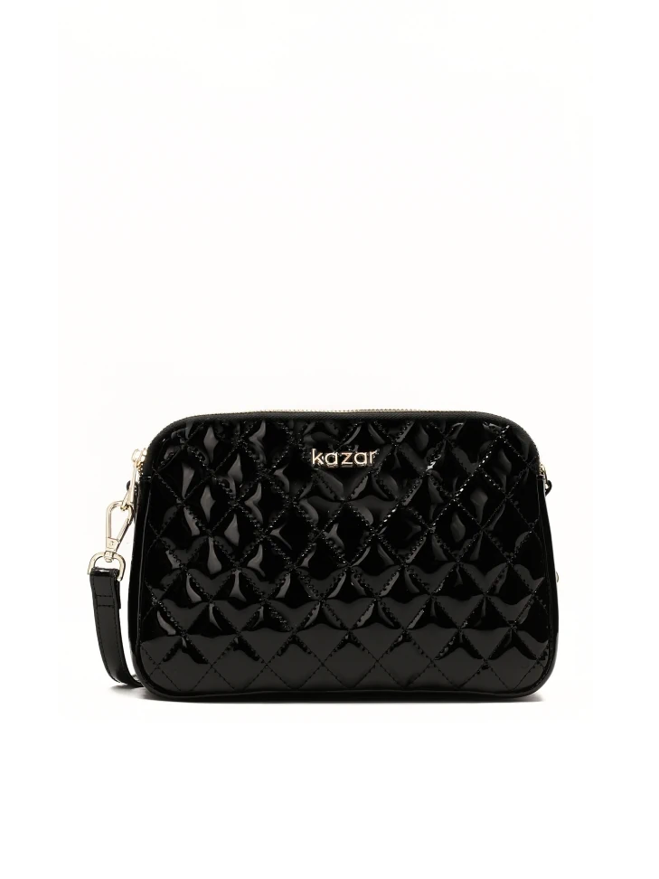 kazar Patent belt handbag