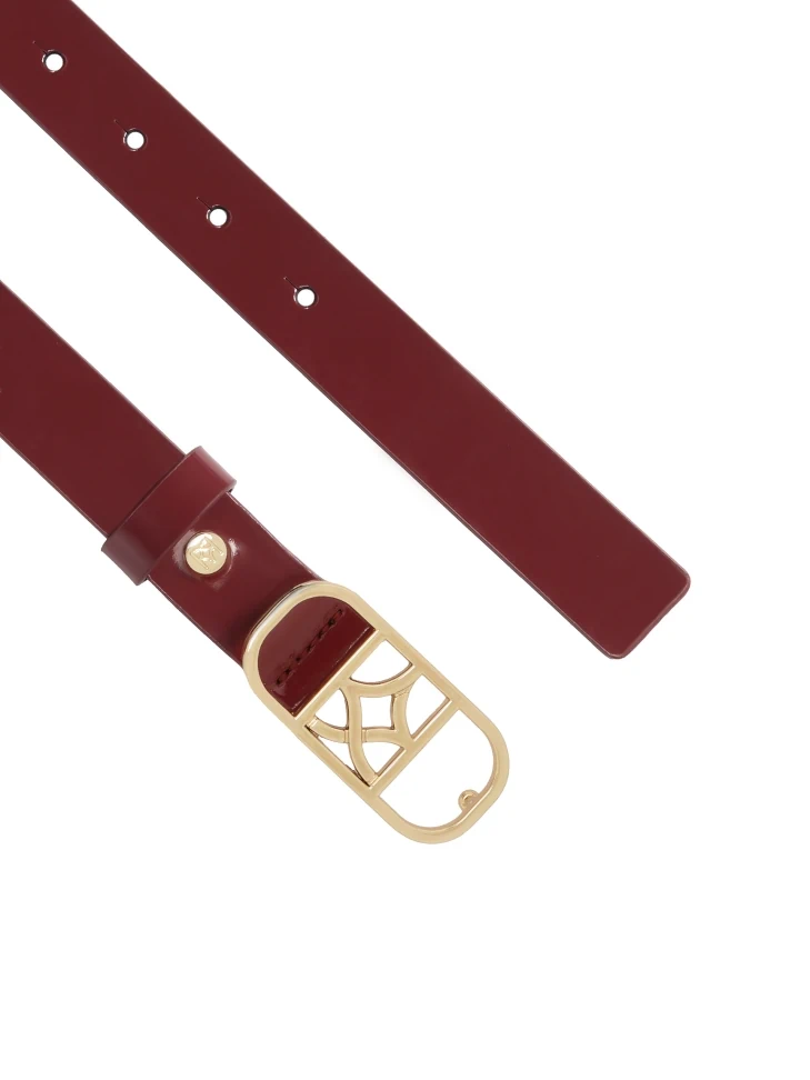 Kazar Patent Burgundy Belt