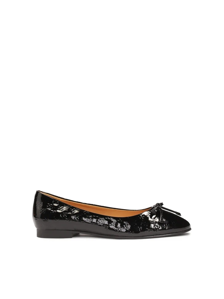 kazar Patent leather ballerinas with rounded nose