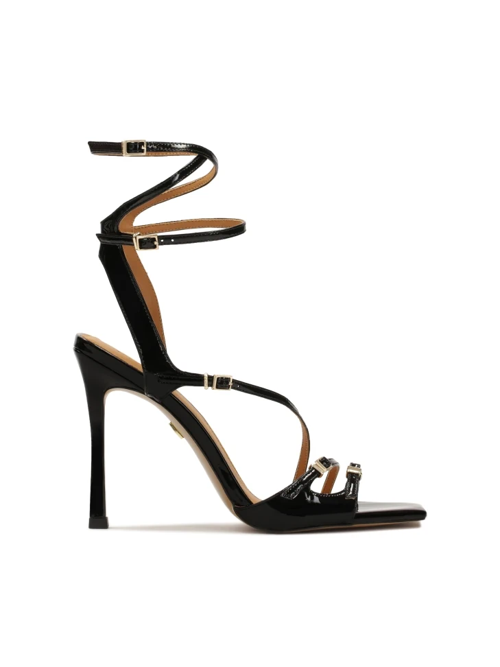 kazar Patent leather black strappy sandals