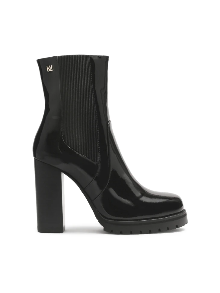 kazar Patent leather high boots with zipper