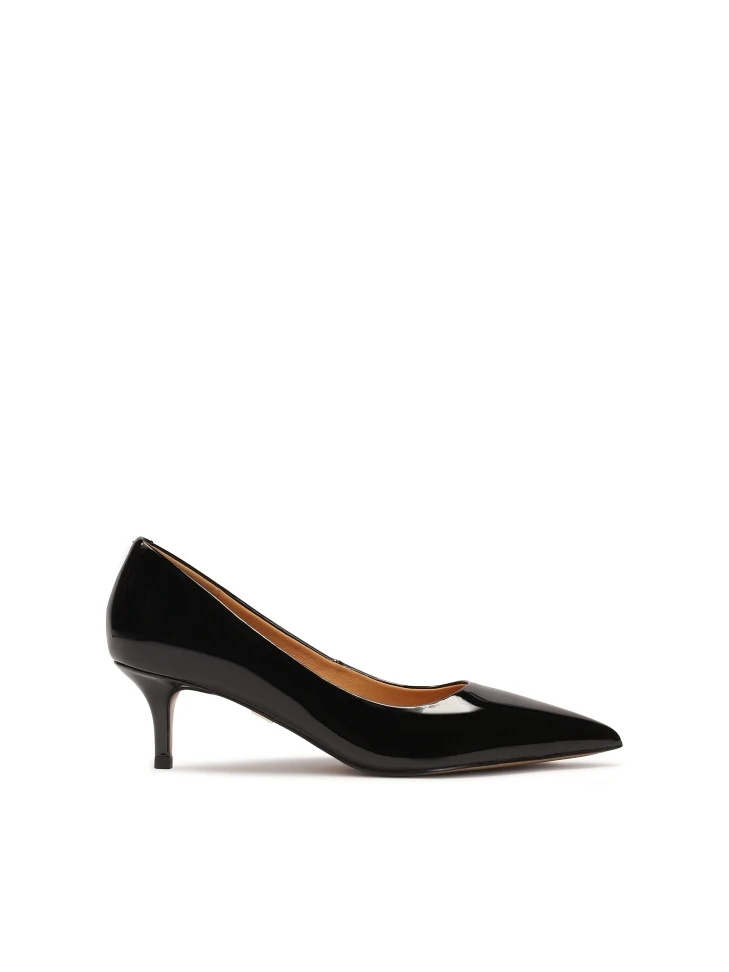 kazar Patent leather kitten heeled pumps
