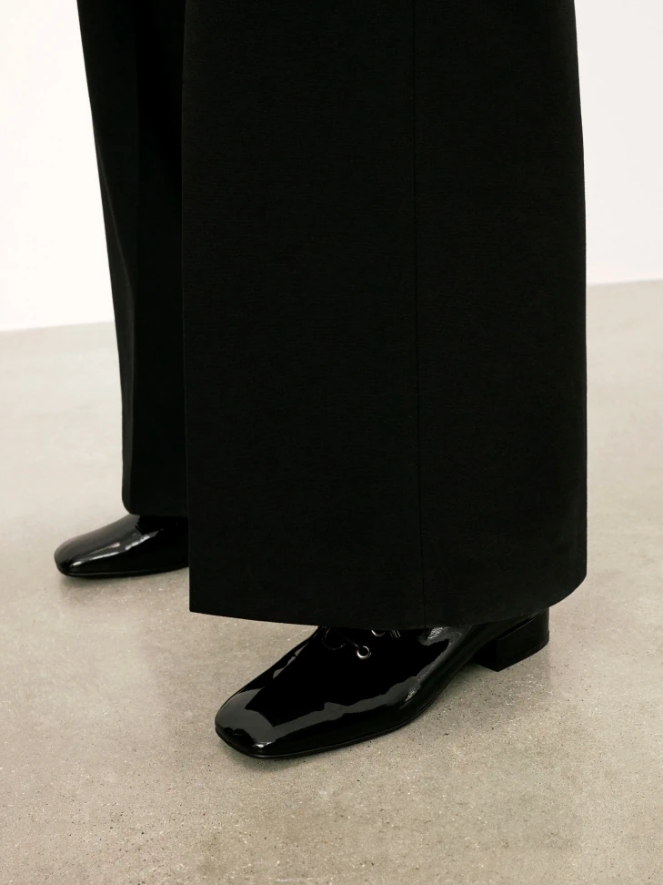 Kazar Patent Leather Lace-up Heeled Shoes