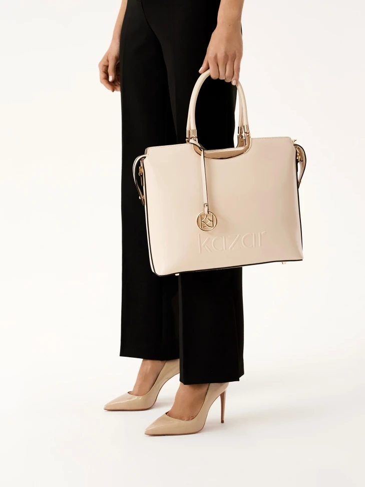 Kazar Patent Leather Minimal Style Pumps