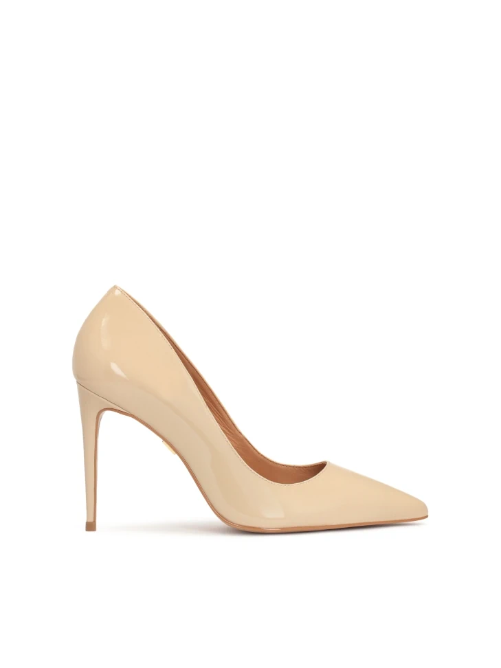 kazar Patent leather minimal style pumps