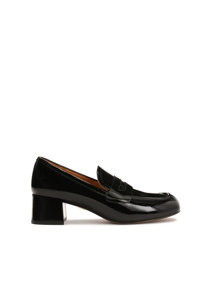 kazar Patent leather pumps with a wide heel