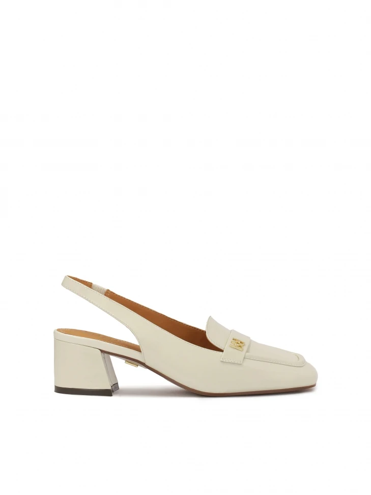 kazar Patent leather pumps with open heel