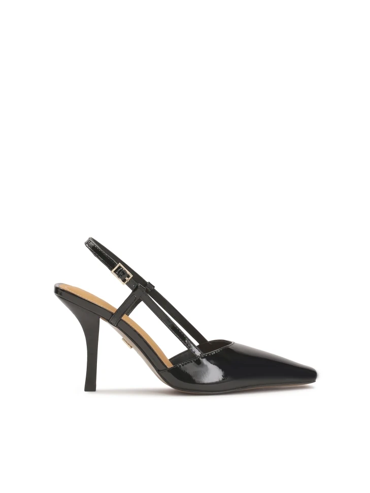 kazar Patent leather pumps with open heel