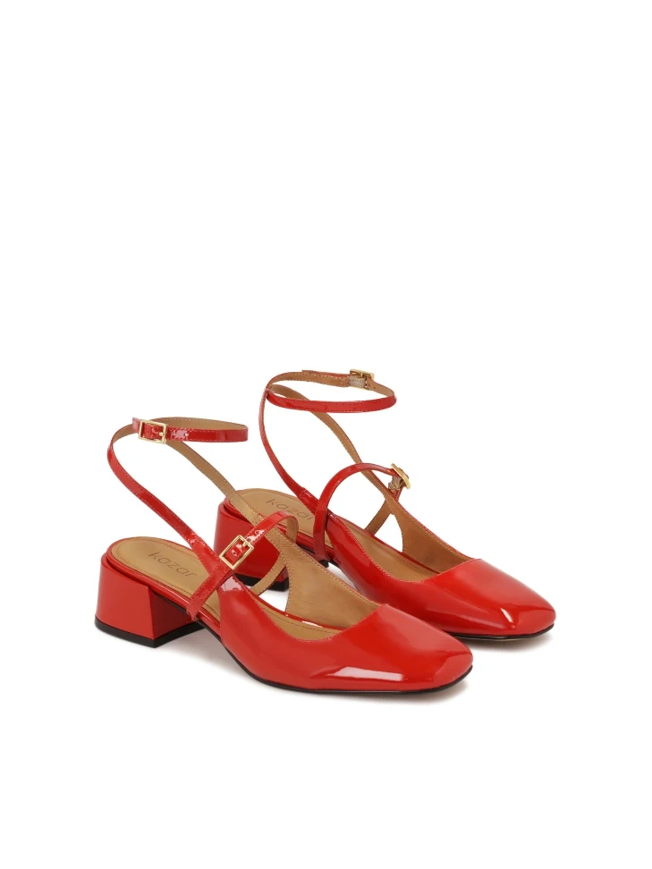 Kazar Patent Leather Red Pumps