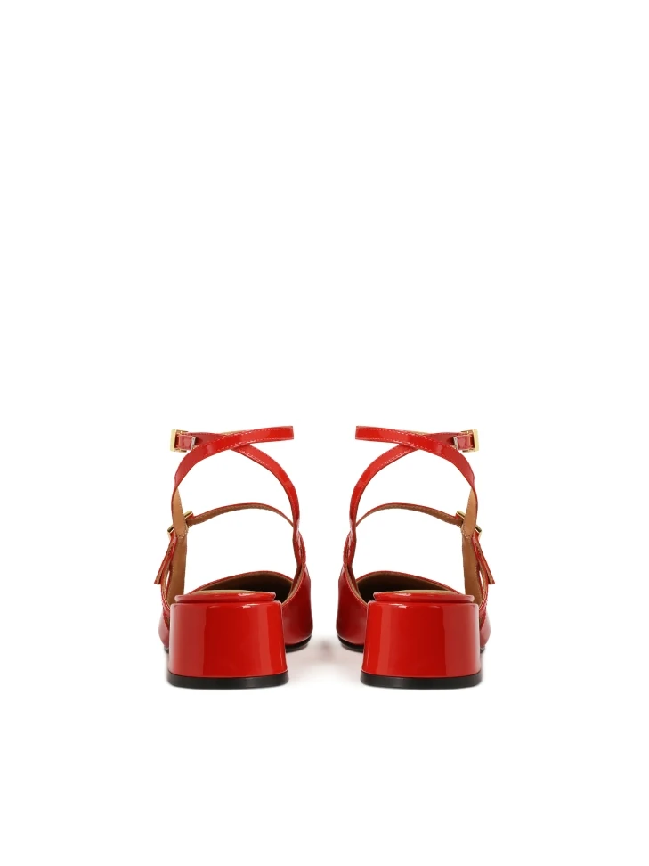 Kazar Patent Leather Red Pumps