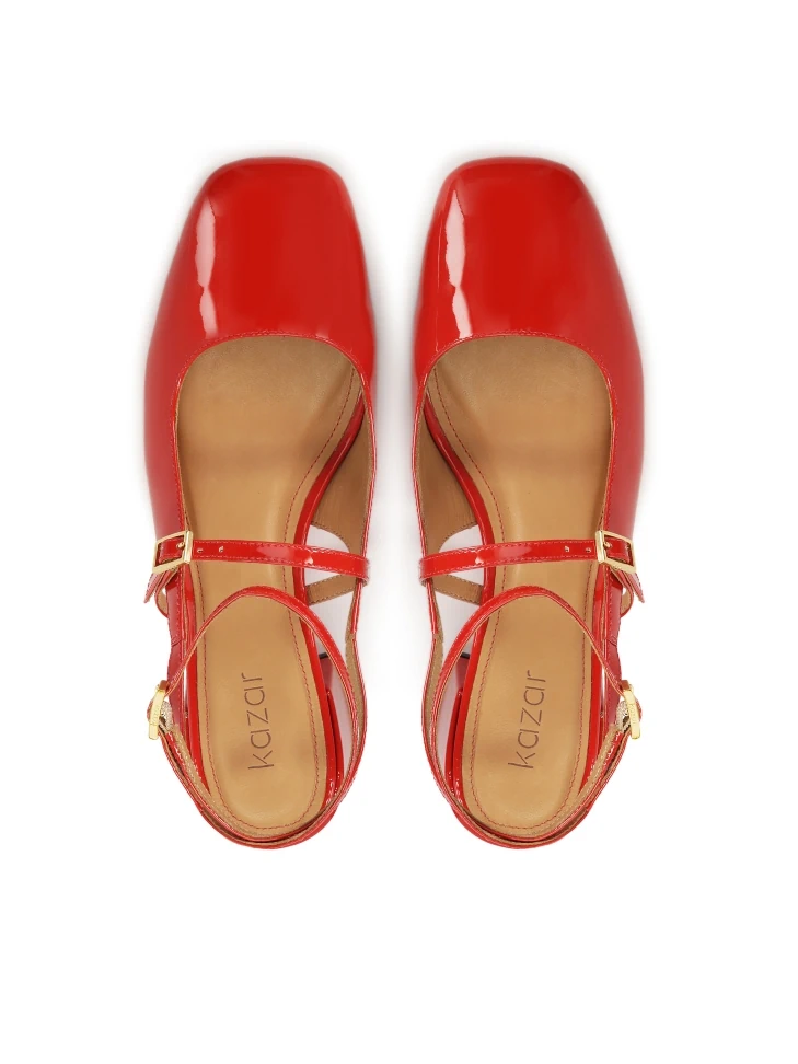 Kazar Patent Leather Red Pumps