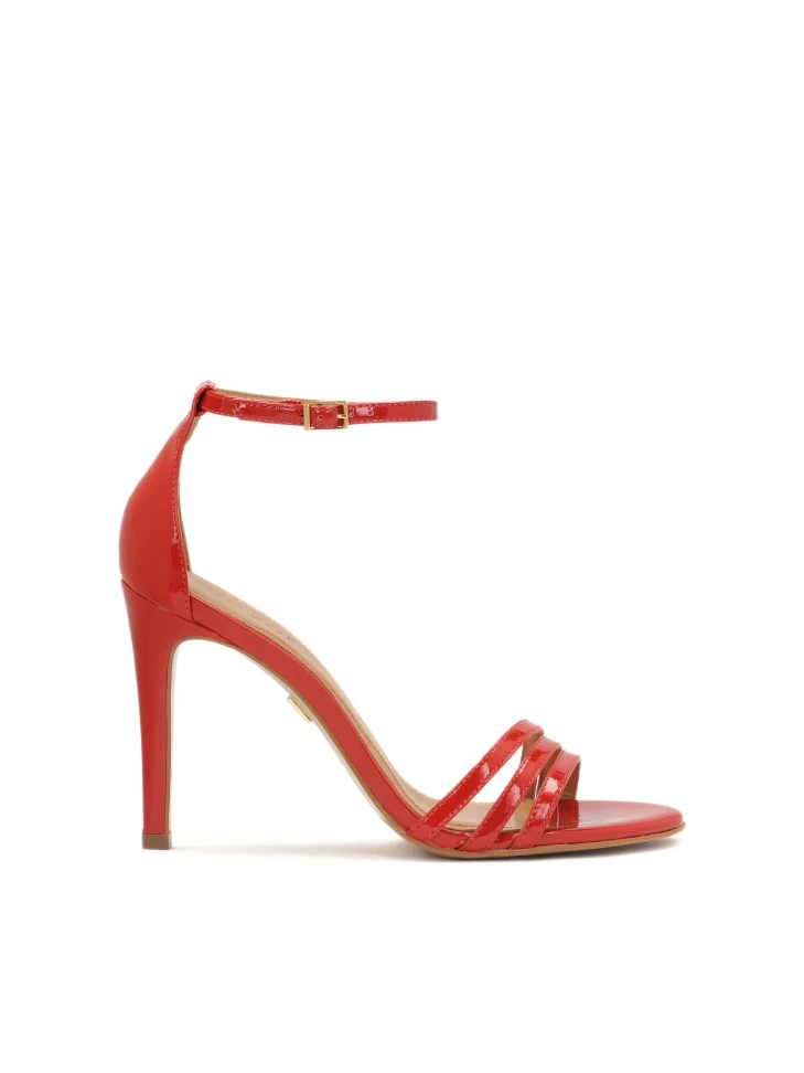 kazar Patent leather red strappy sandals