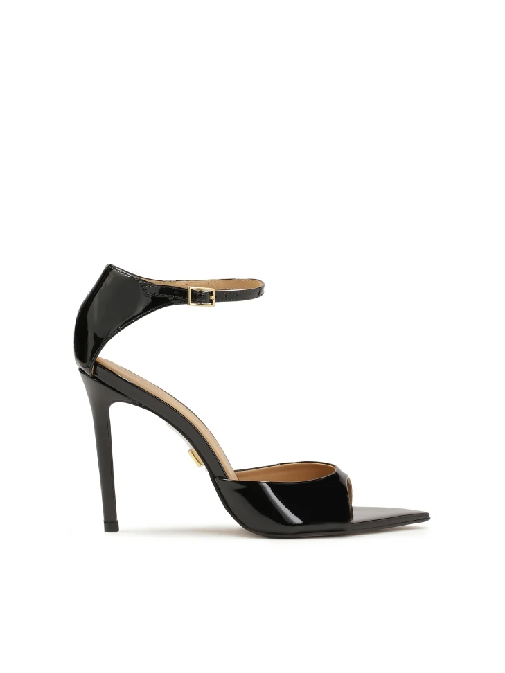 kazar Patent leather sandals with pointed toes