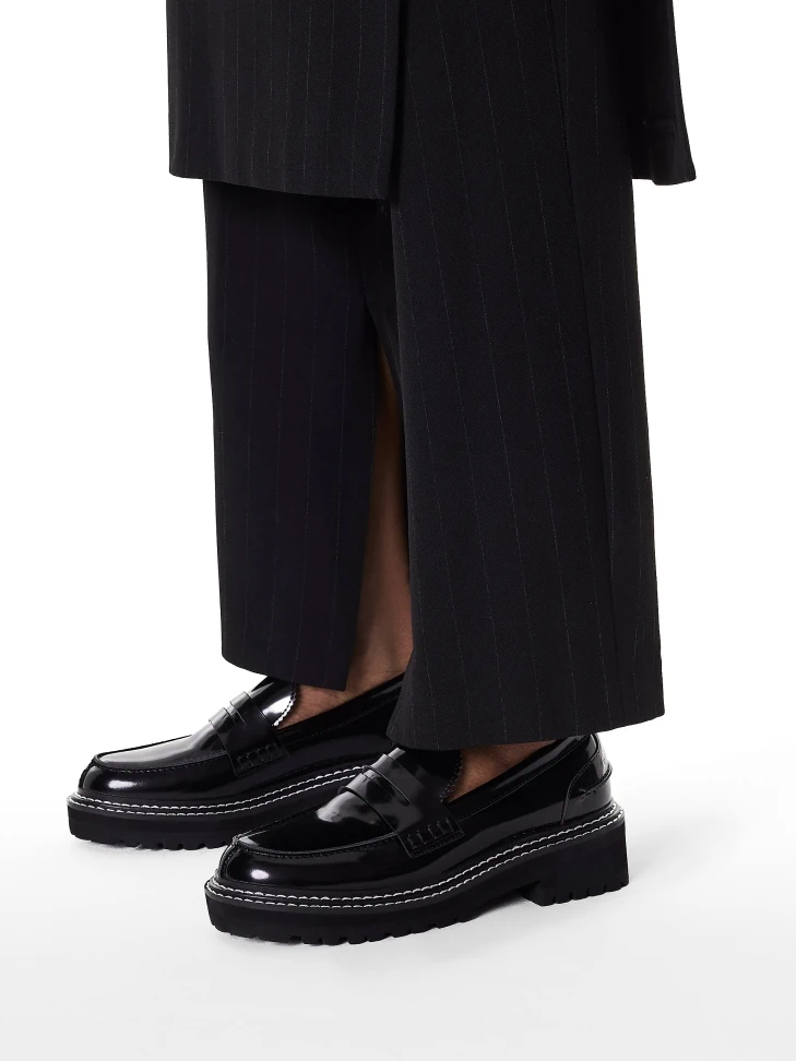 Kazar Patent Leather Shoes With Track Sole