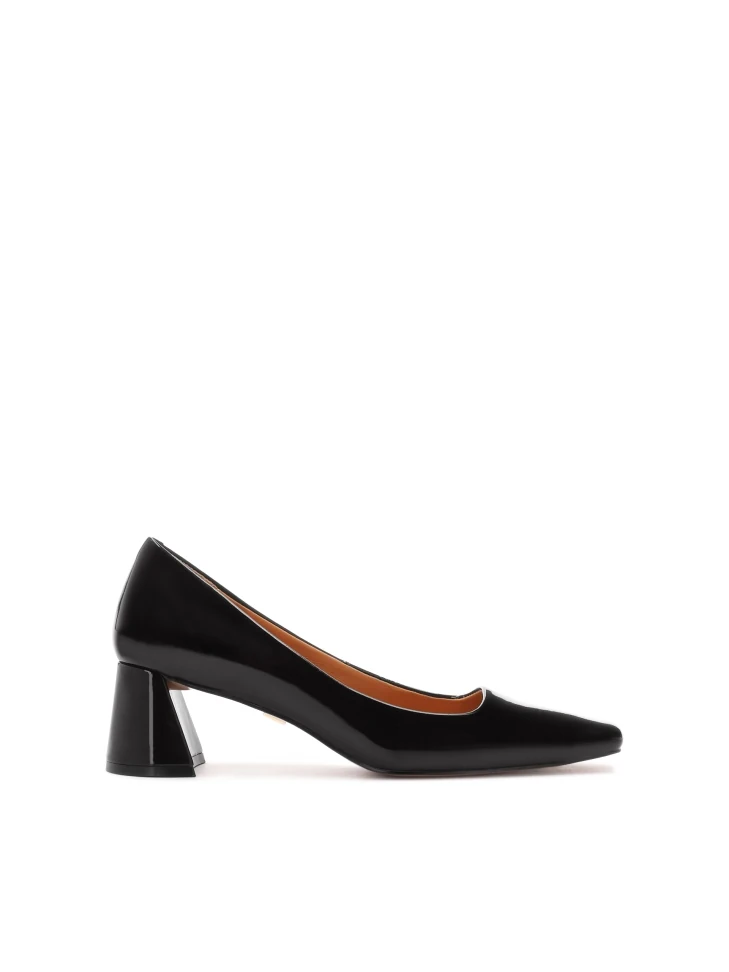 kazar Patent leather square-nosed pumps